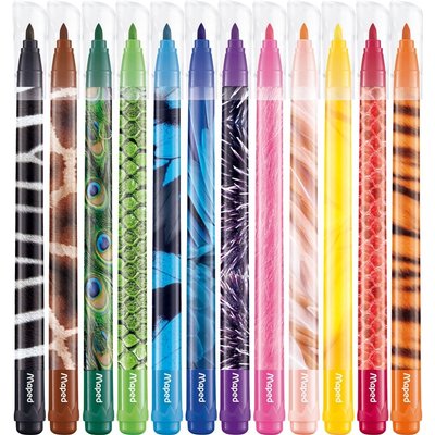 Feutre Maped Color'Peps Animals set 12 couleurs