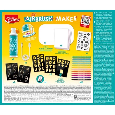 Airbrush Maker Maped Creativ set à 27 delen
