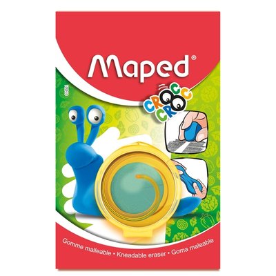 Gomme malléable Maped Croc Croc bleu blister 1 pièce