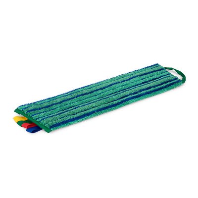 Vlakmop Greenspeed Velcro met schrobstroken 45cm groen
