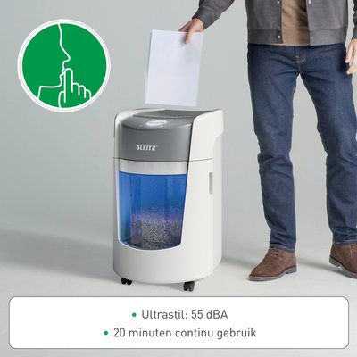 Destructeur Leitz IQ OptiMax 350 Small Office P5 particules 2x15mm