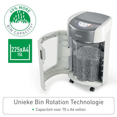 Destructeur Leitz IQ OptiMax 225 Home Office P5 particules 2x15mm