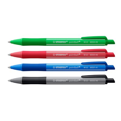 Balpen STABILO pointball colorful medium assorti