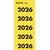Rugetiket Leitz 2026 geel 100 stuks