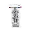 Ruban cadeau Polyband + 2 rosettes argent pailleté Photo