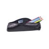Trousse ronde Oxford 22x6cm cuir noir Photo