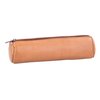 Trousse ronde Oxford 22x6cm cuir naturel Photo