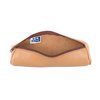 Trousse ronde Oxford 22x6cm cuir naturel Photo