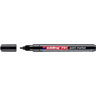 Paintmarker edding 791 op alcoholbasis 1-2mm zwart