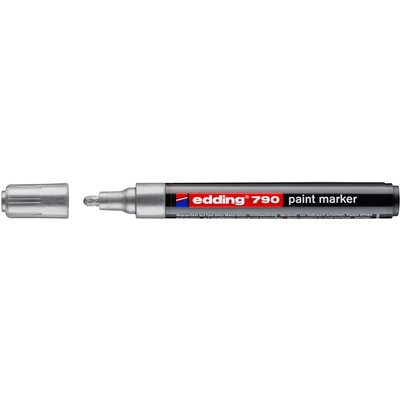 Paintmarker edding 790 op alcoholbasis 2-3mm zilver