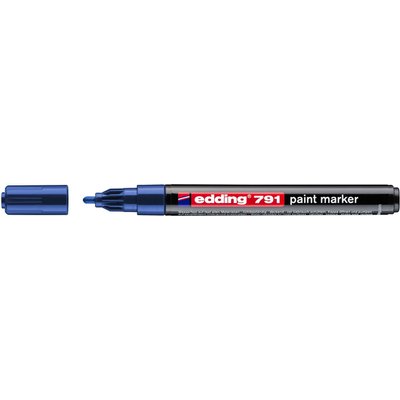 Paintmarker edding 791 op alcoholbasis 1-2mm blauw