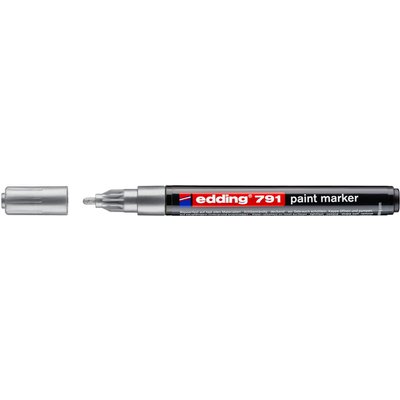 Paintmarker edding 791 op alcoholbasis 1-2mm zilver