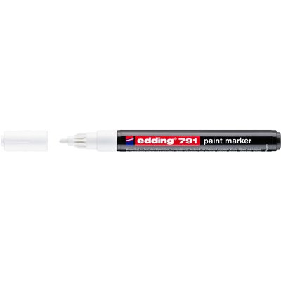 Paintmarker edding 791 op alcoholbasis 1-2mm wit