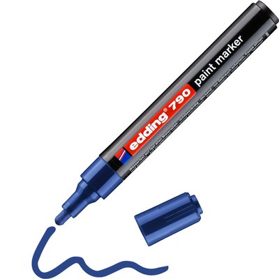 Paintmarker edding 790 op alcoholbasis 2-3mm blauw