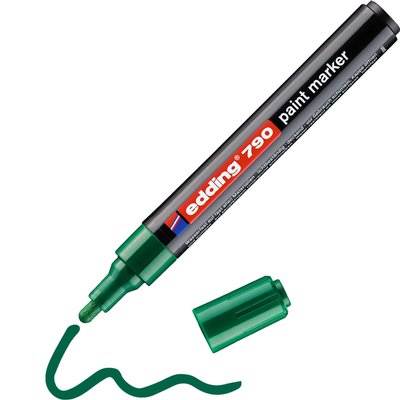 Paintmarker edding 790 op alcoholbasis 2-3mm groen