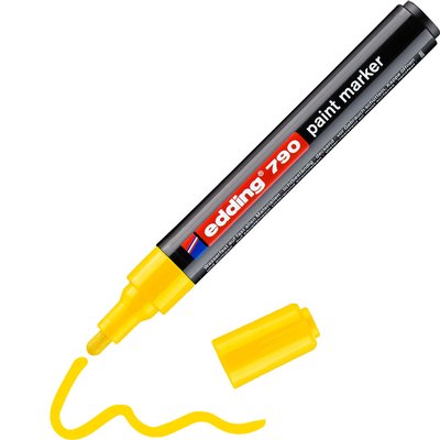 Paintmarker edding 790 op alcoholbasis 2-3mm geel