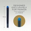 Recharge d'encre Parker Quink lavable bleu blister 5 pièces Photo