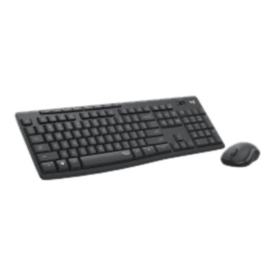 Clavier et souris Logitech MK295 Silent sans fil QWERTY Graphite