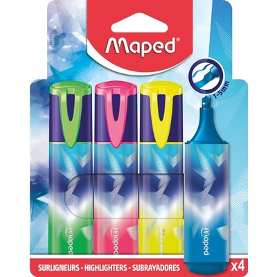 Markeerstift Maped Arctic Vibes set à 4 kleuren