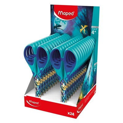 Ciseaux Maped Dragon 13cm Display de 24 pièces bleu
