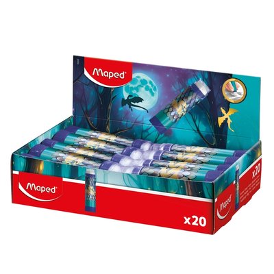 Gomme Maped Dragon présentoir 20 couleurs bleu