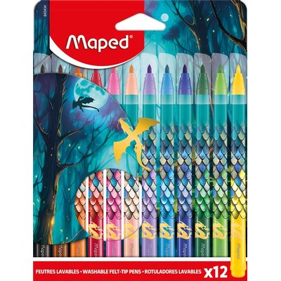 Feutre Maped Dragon set 12 couleurs
