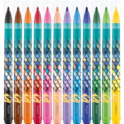 Feutre Maped Dragon set 12 couleurs