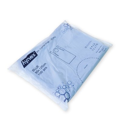 Tablier Hynex PE 80x125cm bleu 100 pièces
