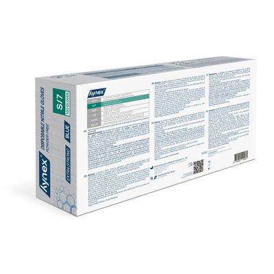 Gant Hynex nitrile extra résistant S bleu 5g 100 pièces