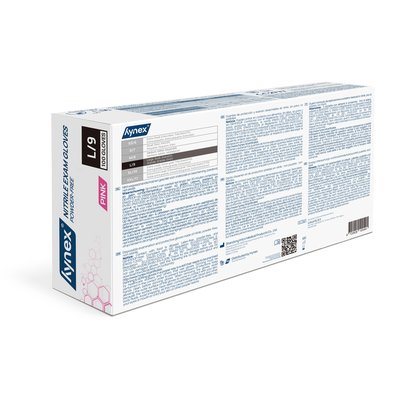Gant Hynex nitrile L rose 3,5g 100 pièces