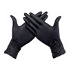 Handschoen Hynex nitril M zwart 5gr extra sterk100 stuks foto