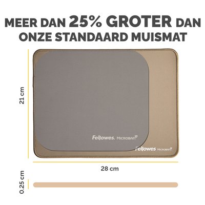 Tapis de souris Fellowes Breyta XL sable