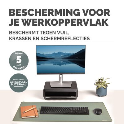 Bureau-onderlegger Fellowes Breyta saliegroen