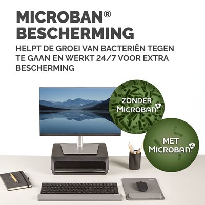 Muismat met polssteun Fellowes Breyta XL grijs