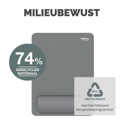 Muismat met polssteun Fellowes Breyta XL grijs