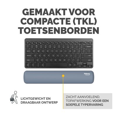 Polssteun Fellowes Breyta compact blauw