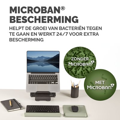 Muismat met polssteun Fellowes Breyta saliegroen