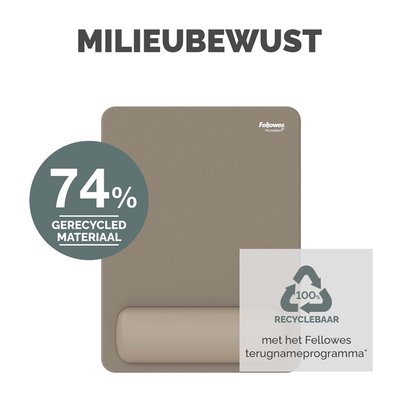 Tapis de souris avec repose-poignet Fellowes Breyta XL sable