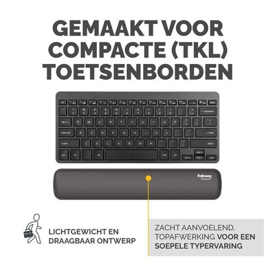 Polssteun Fellowes Breyta compact zwart