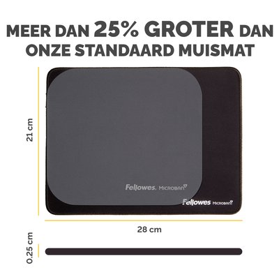 Tapis de souris Fellowes Breyta XL noir