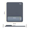 Tapis de souris avec repose-poignet Fellowes Breyta bleu Photo
