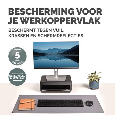 Bureau-onderlegger Fellowes Breyta grijs