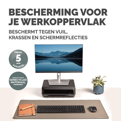 Sous-main de bureau Fellowes Breyta sable