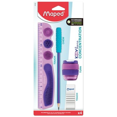 Set dessin Maped Kidy Learn Concentration à 5 pièces violet