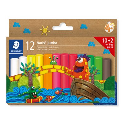 Pâte à modeler Staedtler Noris Jumbo set 12 couleurs