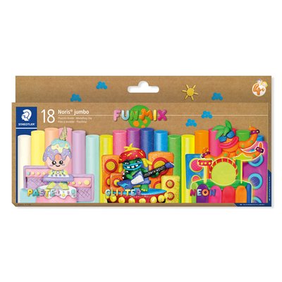 Pâte à modeler Staedtler Noris Jumbo set 18 couleurs