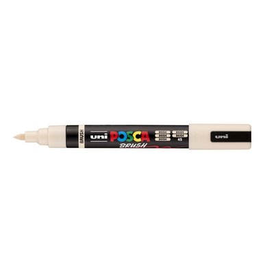 Paintmarker Uni POSCA PC-5BR brushpunt medium beige