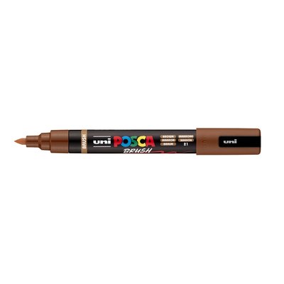 Marqueur peinture Uni POSCA PC-5BR pointe pinceau Medium marron