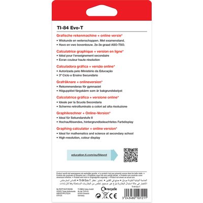 Rekenmachine TI-84 Evo-T zwart