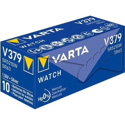 Batterij VARTA knoopcel 1x V379/SR63 zilver